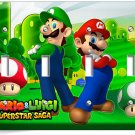 SUPER MARIO LUIGI BROTHERS 4 GANG LIGHT SWITCH WALL PLATES COVER GAME ROOM DECOR SUPER MARIO LUIGI BROTHERS 4 GANG LIGHT SWITCH WALL PLATES COVER GAME ROOM DECOR