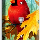 CARDINAL BIRD OAK TREE LEAVES ACORNS PHONE TELEPHONE COVER WALL PLATE ROOM DECOR CARDINAL BIRD OAK TREE LEAVES ACORNS PHONE TELEPHONE COVER WALL PLATE ROOM DECOR