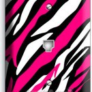 HOT PINK ZEBRA STRIPES ANIMAL PRINT PHONE TELEPHONE COVER WALL PLATES ROOM DECOR