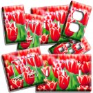 FLORAL RED WILD HOLLAND TULIPS FLOWERS LIGHT SWITCH OUTLET WALL PLATE ROOM DECOR FLORAL RED WILD HOLLAND TULIPS FLOWERS LIGHT SWITCH OUTLET WALL PLATE ROOM DECOR