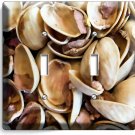 CRACKED PISTACHIO NUT SHELLS 2 GANG LIGHT SWITCH PLATE OUTLET KITCHEN SHOP DECOR CRACKED PISTACHIO NUT SHELLS 2 GANG LIGHT SWITCH PLATE OUTLET KITCHEN SHOP DECOR