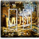 ABSTRACT MUSIC STUDIO CREATIVE WORKSHOP 2 GFCI LIGHT SWITCH PLATE ROOM ART DECOR ABSTRACT MUSIC STUDIO CREATIVE WORKSHOP 2 GFCI LIGHT SWITCH PLATE ROOM ART DECOR