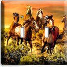 WILD PRAIRIE HORSES BEAUTIFUL SOUTHWEST SUNSET 2GANG LIGHT SWITCH PLATE HD DECOR WILD PRAIRIE HORSES BEAUTIFUL SOUTHWEST SUNSET 2GANG LIGHT SWITCH PLATE HD DECOR