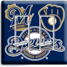 MILWAUKEE BREWERS BASEBALL TEAM 2 GFCI LIGHT SWITCH WALL PLATE COVER ROOM DECOR MILWAUKEE BREWERS BASEBALL TEAM 2 GFCI LIGHT SWITCH WALL PLATE COVER ROOM DECOR