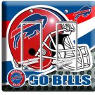 BUFFALO BILLS FOOTBALL TEAM LIGHT SWITCH 2 GFCI WALL PLATES ROOM MAN CAVE DECOR