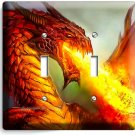 MYTHICAL FIRE BREATHING RED DRAGON 2 GANG LIGHT SWITCH WALL PLATES ROOM HD DECOR MYTHICAL FIRE BREATHING RED DRAGON 2 GANG LIGHT SWITCH WALL PLATES ROOM HD DECOR