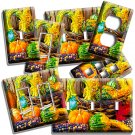 RUSTIC COUNTRY HARVEST PUMPKINS CORN BASKET LIGHT SWITCH OUTLET WALL PLATE DECOR RUSTIC COUNTRY HARVEST PUMPKINS CORN BASKET LIGHT SWITCH OUTLET WALL PLATE DECOR