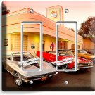 RETRO 50'S DINER CARS ROUTE 66 NEON 2 GFCI LIGHT SWITCH WALL PLATE ROOM HD DECOR RETRO 50'S DINER CARS ROUTE 66 NEON 2 GFCI LIGHT SWITCH WALL PLATE ROOM HD DECOR