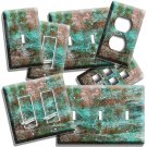 RUSTED BRONZE GREEN PATINA RUSTIC LOOK LIGHT SWITCH OUTLET WALL PLATE ROOM DECOR RUSTED BRONZE GREEN PATINA RUSTIC LOOK LIGHT SWITCH OUTLET WALL PLATE ROOM DECOR