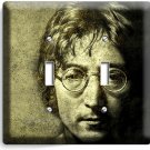 JOHN LENNON THE BEATLES 2 GANG LIGHT SWITCH WALL PLATES MUSIC STUDIO ROOM DECOR JOHN LENNON THE BEATLES 2 GANG LIGHT SWITCH WALL PLATES MUSIC STUDIO ROOM DECOR