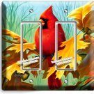 CARDINAL BIRD OAK TREE LEAVES ACORNS 2 GFCI LIGHT SWITCH WALL PLATES ROOM DECOR CARDINAL BIRD OAK TREE LEAVES ACORNS 2 GFCI LIGHT SWITCH WALL PLATES ROOM DECOR