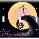 NIGHTMARE BEFORE CHRISTMAS JACK SKELLINGTON 3 GANG LIGHT SWITCH PLATE ROOM DECOR NIGHTMARE BEFORE CHRISTMAS JACK SKELLINGTON 3 GANG LIGHT SWITCH PLATE ROOM DECOR