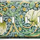 ACANTHUS LEAF FLOWER NOUVEAU ART NEW 4 GANG LIGHT SWITCH WALL PLATE FLORAL DECOR ACANTHUS LEAF FLOWER NOUVEAU ART NEW 4 GANG LIGHT SWITCH WALL PLATE FLORAL DECOR