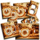 OLD CAPTAINS EXPOSED GEARS POCKET WATCH LIGHT SWITCH OUTLET WALL PLATE ART DECOR OLD CAPTAINS EXPOSED GEARS POCKET WATCH LIGHT SWITCH OUTLET WALL PLATE ART DECOR