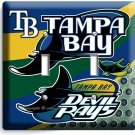 TAMPA BAY DEVIL RAYS BASEBALL TEAM 2 GANG LIGHT SWITCH PLATE MAN CAVE ROOM DECOR TAMPA BAY DEVIL RAYS BASEBALL TEAM 2 GANG LIGHT SWITCH PLATE MAN CAVE ROOM DECOR