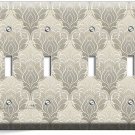 VICTORIAN CHARISMA FLOWERS FLORAL 4 GANG LIGHT SWITCH WALL PLATE ROOM HOME DECOR VICTORIAN CHARISMA FLOWERS FLORAL 4 GANG LIGHT SWITCH WALL PLATE ROOM HOME DECOR