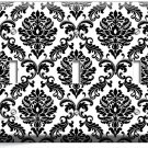 BLACK AND WHITE DAMASK MOTIVE LIGHT SWITCH 3 GANG WALL PLATE ROOM HOME ART DECOR