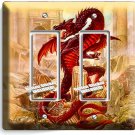 RED CHINESE DRAGON GREEK ROMAN RUINS 2 GFCI LIGHT SWITCH WALL PLATES ROOM DECOR RED CHINESE DRAGON GREEK ROMAN RUINS 2 GFCI LIGHT SWITCH WALL PLATES ROOM DECOR