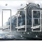 POLAR STEAM ENGINE TRAIN OLD RAILROAD LOCOMOTIVE 3 GFCI LIGHT SWITCH PLATE DECOR POLAR STEAM ENGINE TRAIN OLD RAILROAD LOCOMOTIVE 3 GFCI LIGHT SWITCH PLATE DECOR