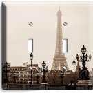 RETRO ALEXANDRE III BRIDGE EIFFEL TOWER PARIS 2 GANG LIGHT SWITCH PLATE ROOM ART RETRO ALEXANDRE III BRIDGE EIFFEL TOWER PARIS 2 GANG LIGHT SWITCH PLATE ROOM ART
