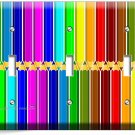 BRIGHT COLOR PENCILS PATTERN 3 GANG LIGHT SWITCH PLATE ART HOBBY STODIO HD DECOR