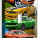 AMERICAN MUSCLE RACING CARS 1 GANG LIGHT SWITCH WALL PLATE NEW GARAGE SHOP DECOR AMERICAN MUSCLE RACING CARS 1 GANG LIGHT SWITCH WALL PLATE NEW GARAGE SHOP DECOR