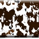 COW HIDE SKIN PRINT 4 GANG LIGHT SWITCH WALL PLATE COUNTRY STYLE ROOM HOME DECOR COW HIDE SKIN PRINT 4 GANG LIGHT SWITCH WALL PLATE COUNTRY STYLE ROOM HOME DECOR