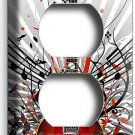 RED ELECTRIC GUITAR NOTES OUTLET WALL PLATE MUSIC STUDIO ROOM ABSTRACT ART DECOR RED ELECTRIC GUITAR NOTES OUTLET WALL PLATE MUSIC STUDIO ROOM ABSTRACT ART DECOR