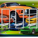AMERICAN MUSCLE RACING CARS 3 GFCI LIGHT SWITCH WALL PLATE NEW GARAGE SHOP DECOR AMERICAN MUSCLE RACING CARS 3 GFCI LIGHT SWITCH WALL PLATE NEW GARAGE SHOP DECOR