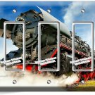 STEAM ENGINE TRAIN OLD RAILROAD LOCOMOTIVE 3 GFCI LIGHT SWITCH PLATE RAILFAN ART STEAM ENGINE TRAIN OLD RAILROAD LOCOMOTIVE 3 GFCI LIGHT SWITCH PLATE RAILFAN ART