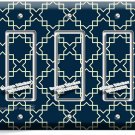 TEAL BLUE ARABIC TRELLIS PATTERN 3 GFCI LIGHT SWITCH WALL PLATES ROOM HOME DECOR TEAL BLUE ARABIC TRELLIS PATTERN 3 GFCI LIGHT SWITCH WALL PLATES ROOM HOME DECOR