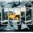 FIRST SHOOTER WAR GAME LIGHT SWITCH 3 GFCI WALL PLATES GAMER ROOM MAN CAVE DECOR FIRST SHOOTER WAR GAME LIGHT SWITCH 3 GFCI WALL PLATES GAMER ROOM MAN CAVE DECOR