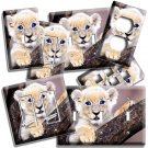 CUTE BLUE EYES BABY LION CUB IN JUNGLE LIGHT SWITCH OUTLET WALL PLATE ROOM DECOR CUTE BLUE EYES BABY LION CUB IN JUNGLE LIGHT SWITCH OUTLET WALL PLATE ROOM DECOR