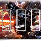 DARK SIDE DARTH VADER FLAME SWORD STAR WARS 3 GFCI LIGHT SWITCH PLATE ROOM DECOR