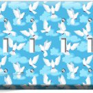 WHITE PEACE DOVES IN BLUES SKY CLOUDS 4 GANG LIGHT SWITCH WALL PLATES ROOM DECOR WHITE PEACE DOVES IN BLUES SKY CLOUDS 4 GANG LIGHT SWITCH WALL PLATES ROOM DECOR