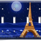 PARIS EIFFEL TOWER STARRY NIGHT MOON 4 GANG LIGHT SWITCH WALL PLATES ROOM DECOR PARIS EIFFEL TOWER STARRY NIGHT MOON 4 GANG LIGHT SWITCH WALL PLATES ROOM DECOR