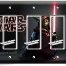 DARK SIDE JEDI MASTER YODA DARTH VADER SWORD STAR WARS 3 GFCI LIGHT SWITCH PLATE
