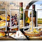 FRENCH AGED WINE CHEESE GRAPES BREAD 4 GFCI LIGHT SWITCH PLATE KITCHEN ART DECOR FRENCH AGED WINE CHEESE GRAPES BREAD 4 GFCI LIGHT SWITCH PLATE KITCHEN ART DECOR