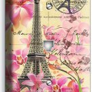 EIFFEL TOWER FLOWERS PARIS LOVE OLD POST CARD PHONE TELEPHONE COVER PLATES DECOR EIFFEL TOWER FLOWERS PARIS LOVE OLD POST CARD PHONE TELEPHONE COVER PLATES DECOR