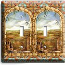 ITALIAN TUSCAN COUNTRY STONE ARCH WINDOW 2 GANG LIGHT SWITCH PLATE KITCHEN DECOR ITALIAN TUSCAN COUNTRY STONE ARCH WINDOW 2 GANG LIGHT SWITCH PLATE KITCHEN DECOR