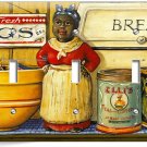 AUNT JEMIMA KITCHEN DINING ROOM VINTAGE RETRO ART 3 GANG LIGHT SWITCH WALL PLATE AUNT JEMIMA KITCHEN DINING ROOM VINTAGE RETRO ART 3 GANG LIGHT SWITCH WALL PLATE