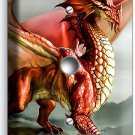 MYSTICAL RED DRAGON ON THE ROCK LIGHT DIMMER CABLE WALL PLATE ROOM HOME HD DECOR MYSTICAL RED DRAGON ON THE ROCK LIGHT DIMMER CABLE WALL PLATE ROOM HOME HD DECOR