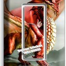 MYTHICAL RED DRAGON ON THE ROCK 1 GFCI LIGHT SWITCH WALL PLATES ROOM HOME DECOR MYTHICAL RED DRAGON ON THE ROCK 1 GFCI LIGHT SWITCH WALL PLATES ROOM HOME DECOR
