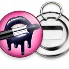 COOL BLACK LIPS BITING LIPSTICK BOTTLE OPENER KEYCHAIN KEY FOB GIFT IDEA 4 GIRLS COOL BLACK LIPS BITING LIPSTICK BOTTLE OPENER KEYCHAIN KEY FOB GIFT IDEA 4 GIRLS