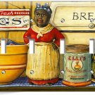 AUNT JEMIMA KITCHEN DINING ROOM VINTAGE RETRO ART 4 GANG LIGHT SWITCH WALL PLATE AUNT JEMIMA KITCHEN DINING ROOM VINTAGE RETRO ART 4 GANG LIGHT SWITCH WALL PLATE