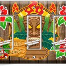 HAWAII HIBISCUS FLORAL TIKI BAR 3 GFCI LIGHT SWITCH PLATE ROOM KITCHEN ART DECOR HAWAII HIBISCUS FLORAL TIKI BAR 3 GFCI LIGHT SWITCH PLATE ROOM KITCHEN ART DECOR