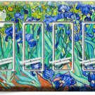 VINCENT VAN GOGH IRISES FLOWER GARDEN 4 GFCI LIGHT SWITCH PLATE ART STUDIO DECOR VINCENT VAN GOGH IRISES FLOWER GARDEN 4 GFCI LIGHT SWITCH PLATE ART STUDIO DECOR
