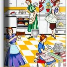 RETRO HOUSEWIVES 50'S KITCHEN PATTERN PHONE TELEPHONE WALL PLATES KITCHEN DECOR RETRO HOUSEWIVES 50'S KITCHEN PATTERN PHONE TELEPHONE WALL PLATES KITCHEN DECOR