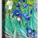 VINCENT VAN GOGH IRISES FLOWER GARDEN LIGHT DIMMER CABLE PLATES ART STUDIO DECOR VINCENT VAN GOGH IRISES FLOWER GARDEN LIGHT DIMMER CABLE PLATES ART STUDIO DECOR