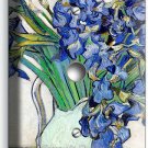 VINCENT VAN GOGH IRISES WHITE VASE FLOWERS LIGHT DIMMER CABLE PLATES ROOM DECOR VINCENT VAN GOGH IRISES WHITE VASE FLOWERS LIGHT DIMMER CABLE PLATES ROOM DECOR